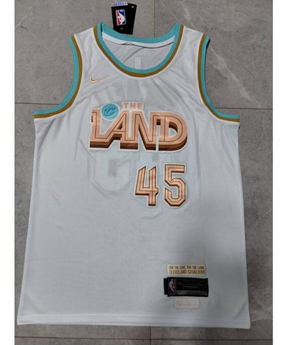 Donovan Mitchell Basketball Jersey #45 Cleveland Cavaliers 22/23 White City Edition