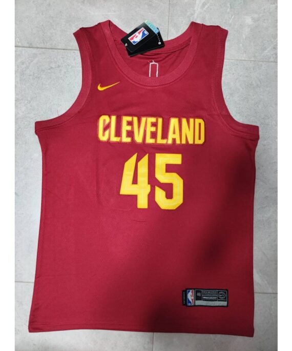 Donovan Mitchell Basketball Jersey #45 Cleveland Cavaliers 22/23 Red Fan Edition