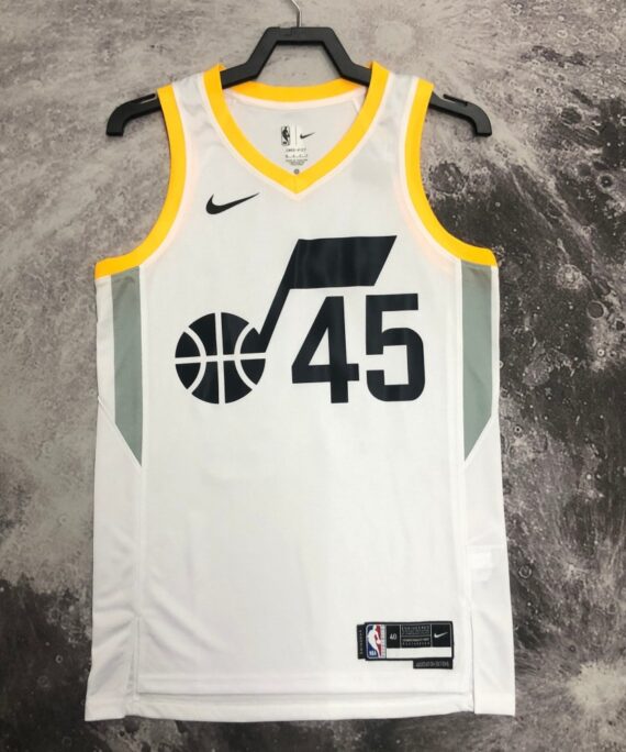 Donovan Mitchell Basketball Jersey #45 Utah Jazz 2023 White