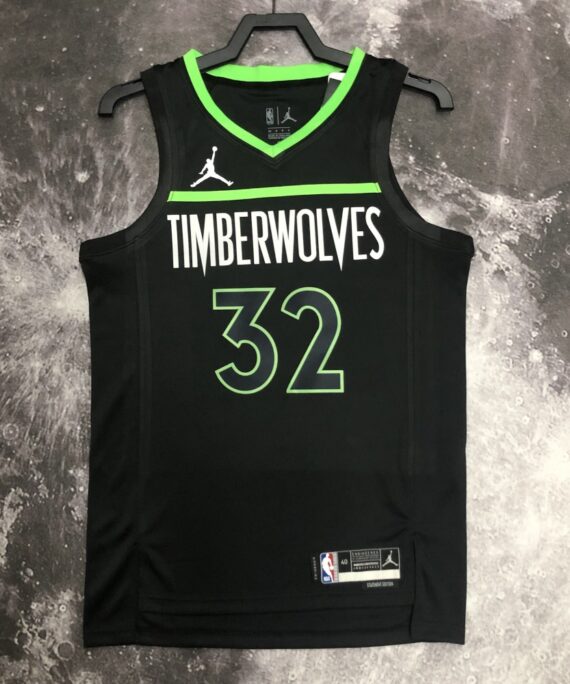 Karl-Anthony Towns Basketball Jersey #32 Minnesota Timberwolves 2023 Flyer Edition Black