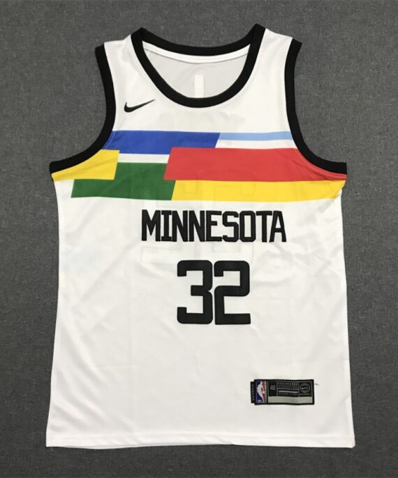 Karl-Anthony Towns Basketball Jersey #32 Minnesota Timberwolves 22/23 City Edition White