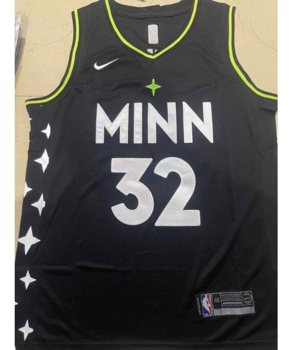 Karl-Anthony Towns Basketball Jersey #32 Minnesota Timberwolves Black