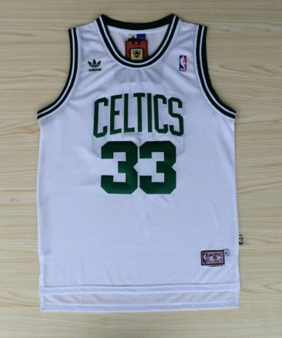 Larry Bird Basketball Jersey #33 Boston Celtics White