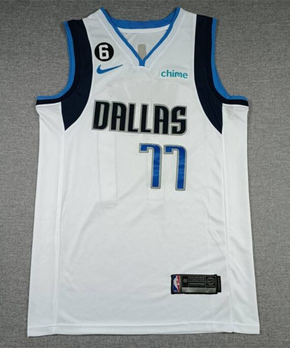 Luka DonÄić Basketball Jersey #77 Dallas Mavericks 2023 White