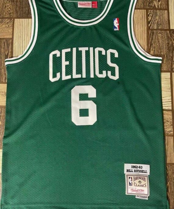 Bill Russell Basketball Jersey #06 Boston Celtics Kids