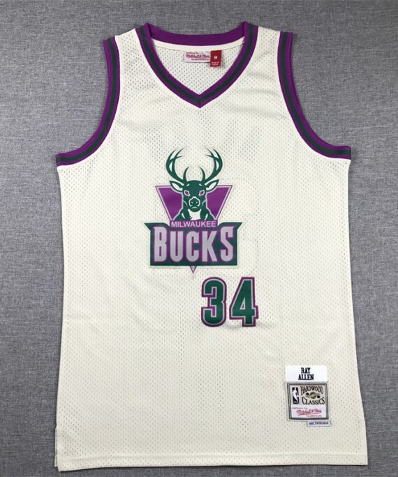 Ray Allen Basketball #34 Jersey Milwaukee Bucks