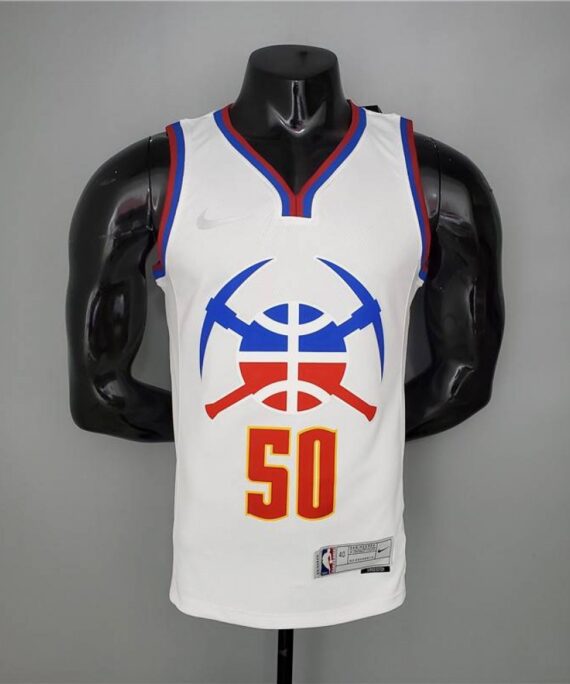 Aaron Gordon Basketball Jersey#50 Denver Nuggets 2021 White Earned Edition