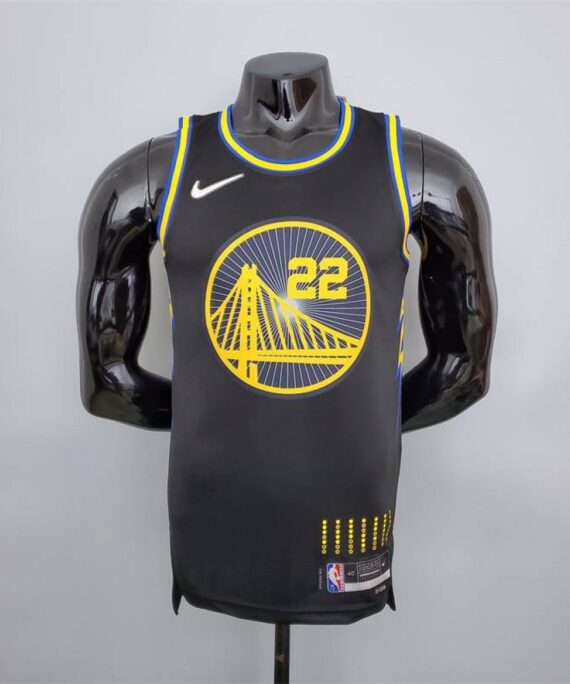 Andrew Wiggins Basketball Jersey #22 Golden State Warriors 2022 75th Anniversary Edition City Edition Black