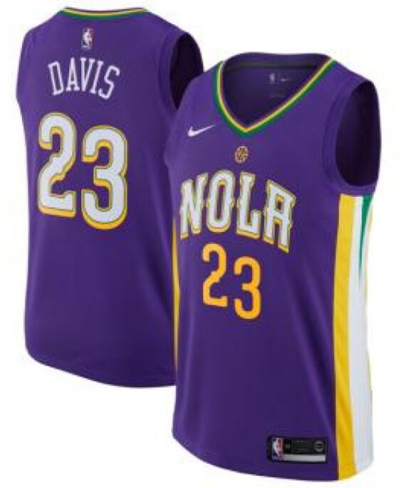 Anthony Davis Basketball Jersey #23 New Orleans Pelicans 17/18 Purple City Edition