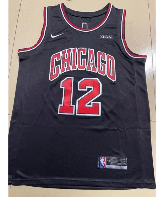 Ayo Dosunmu Basketball Jersey #12 Chicago Bulls Black