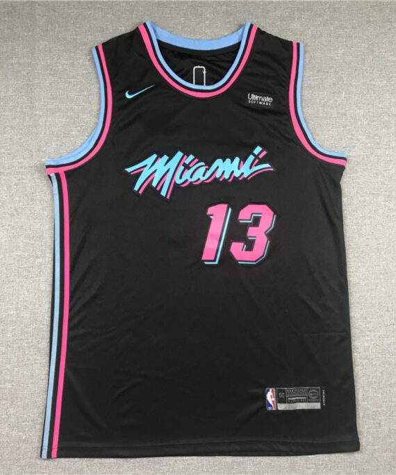 Bam Adebayo Basketball Jersey #13 Miami Heat Black City Edition