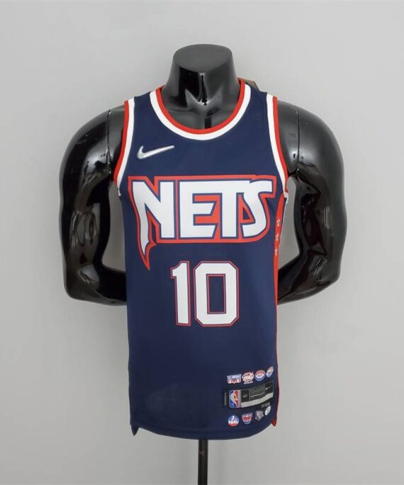 Ben Simmons Basketball Jersey #10 Brooklyn Nets 2022 City Edition Navy Blue