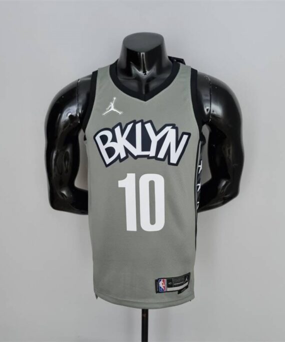 Ben Simmons Basketball Jersey #10 Brooklyn Nets 75th Anniversary Edition City Edition Gray
