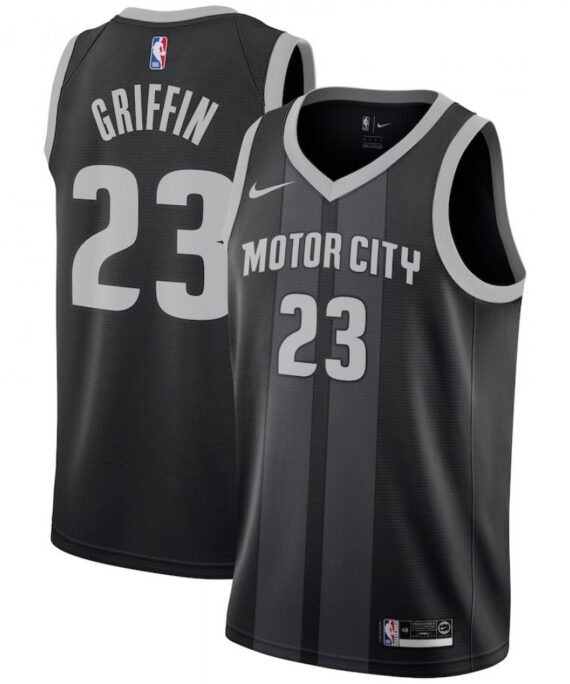 Blake Griffin Basketball Jersey #23 Detroit Pistons 18/19 Black City Edition