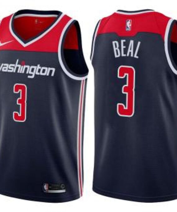 Bradley Beal Basketball Jersey #3 Washington Wizards 17/18 Navy Blue Statement Edition