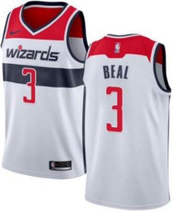 Bradley Beal Basketball Jersey #3 Washington Wizards 17/18 White Association Edition