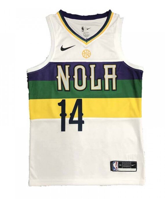 Brandon Ingram Basketball Jersey #14 New Orleans Pelicans 2018 City Edition White