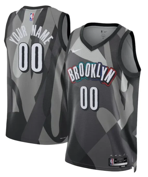 Brooklyn Nets 2025 City Edition Black (Customizable) Jersey