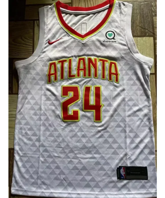 Bruno Fernando Basketball Jersey #24 Atlanta Hawks White