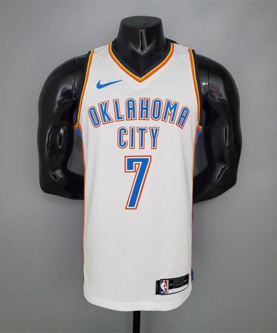 Carmelo Anthony Basketball Jersey #7 Oklahoma City Thunder White