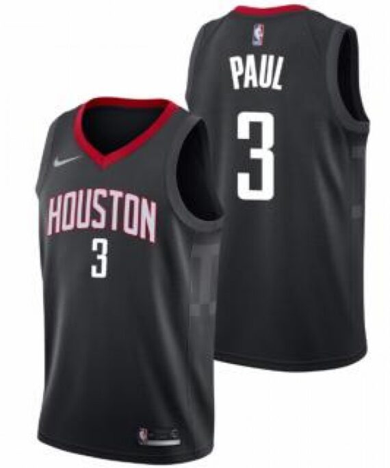 Chris Paul Basketball Jersey #3 Houston Rockets 17/18 Black Statement Edition