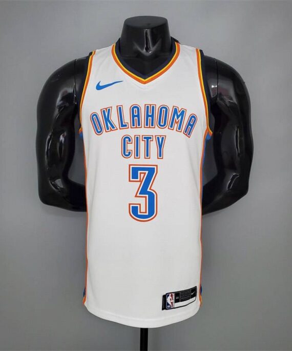 Chris Paul Basketball Jersey #3 Oklahoma City Thunder White