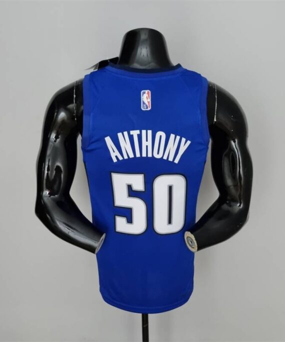 Cole Anthony Basketball Jersey #50 Orlando Magic 75th Anniversary Edition Dark Blue