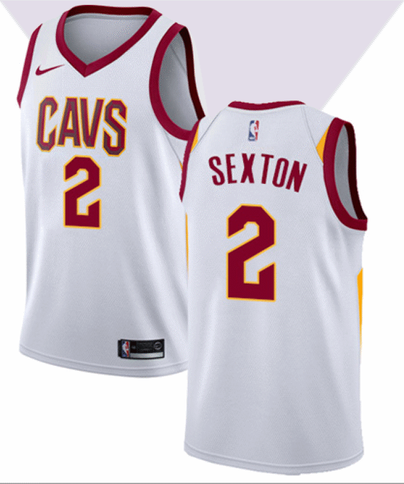 Collin Sexton Basketball Jersey #2 Cleveland Cavaliers White Association Edition