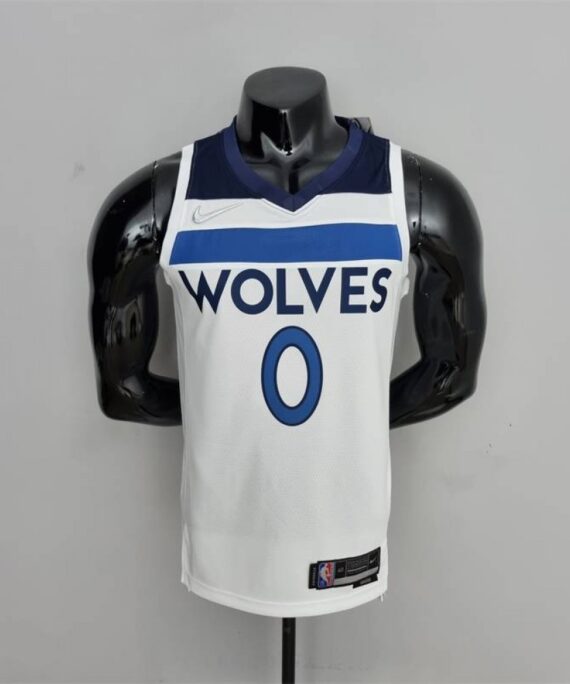 D'Angelo Russell Basketball Jersey #0 Minnesota Timberwolves 75th Anniversary Edition White
