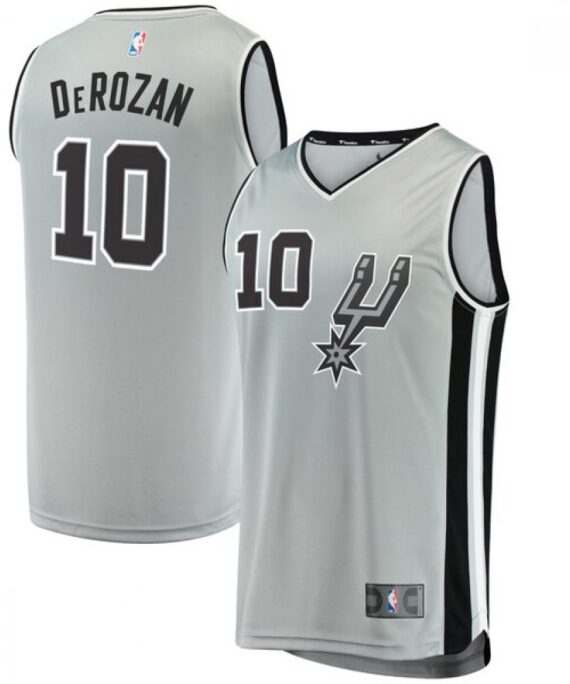 DeMar DeRozan Basketball Jersey #10 San Antonio Spurs 17/18 Gray Statement Edition
