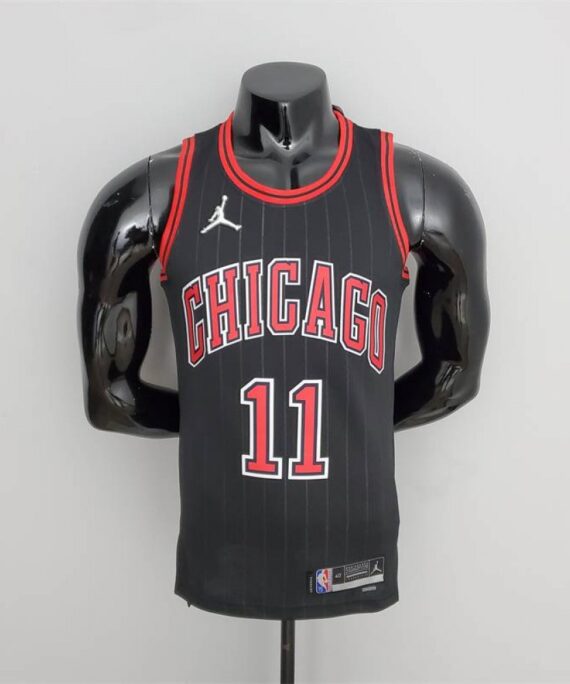 DeMar DeRozan Basketball Jersey #11 Chicago Bulls 75th Anniversary Edition Jordan Black