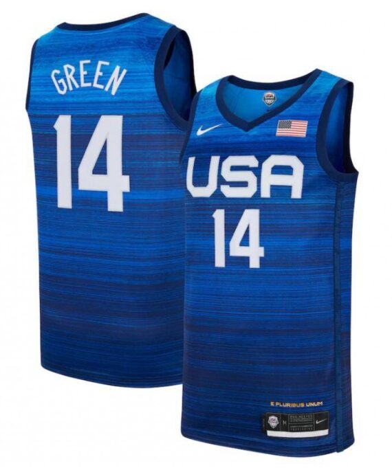 Draymond Green Basketball Jersey #14 USA 2021 Olympic Edition Blue
