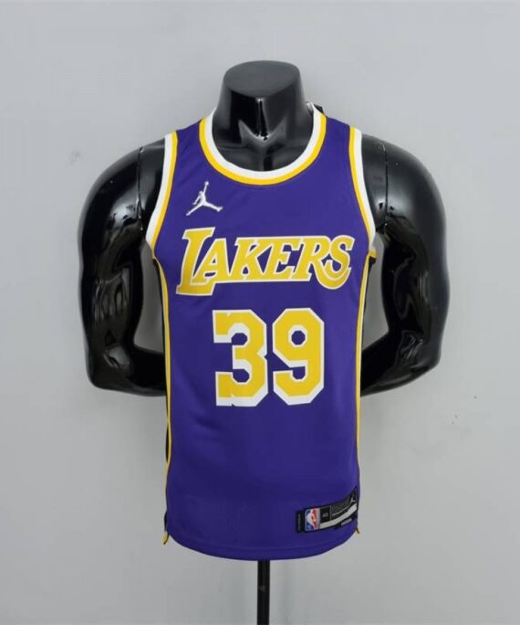 Dwight Howard Basketball Jersey #39 Los Angeles Lakers Jordan 75th Anniversary Edition Purple