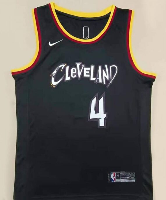 Evan Mobley Basketball Jersey #4 Cleveland Cavaliers 2021 Black