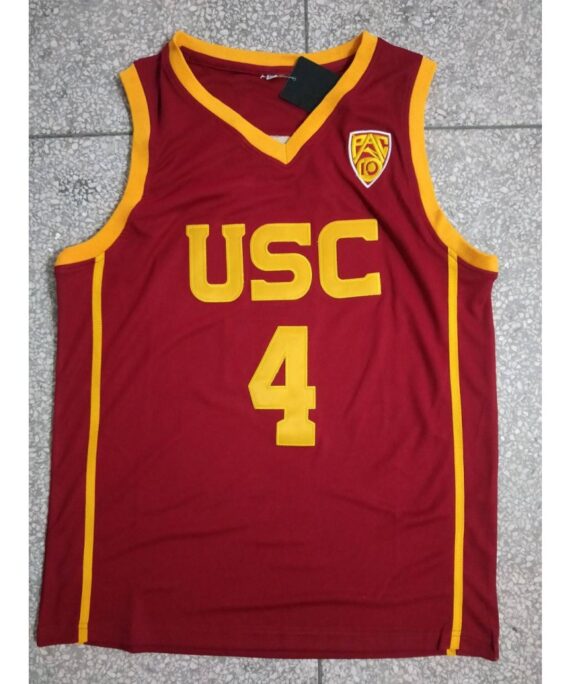 Evan Mobley Basketball Jersey #4 University of Southern California Red