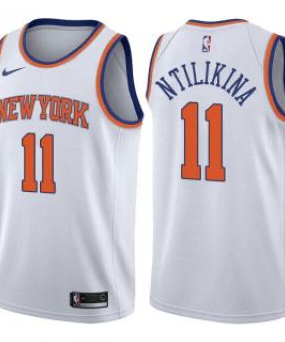 Frank Ntilikina Basketball Jersey #11 New York Knicks 17/18 White Association