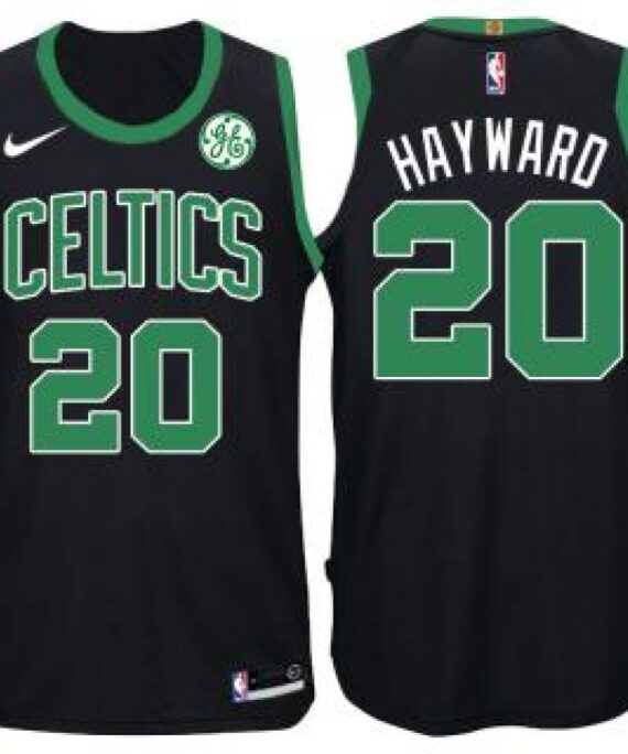 Gordon Hayward Basketball #20 Jersey Boston Celtics 17/18 Black
