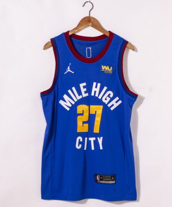 Jamal Murray Basketball Jersey #27 Denver Nuggets 2021 Blue City Edition
