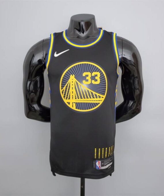 James Wiseman Basketball Jersey #33 Golden State Warriors 2022 75th Anniversary Edition City Edition Black