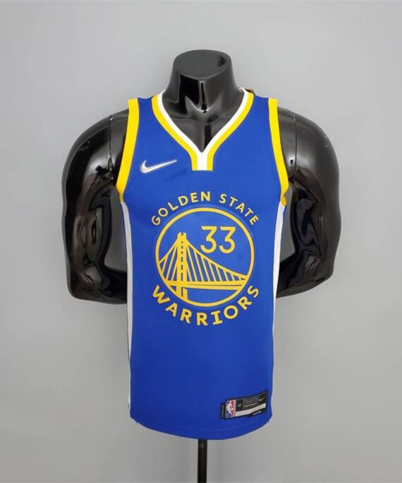 James Wiseman Basketball Jersey #33 Golden State Warriors 75th Anniversary Edition Blue
