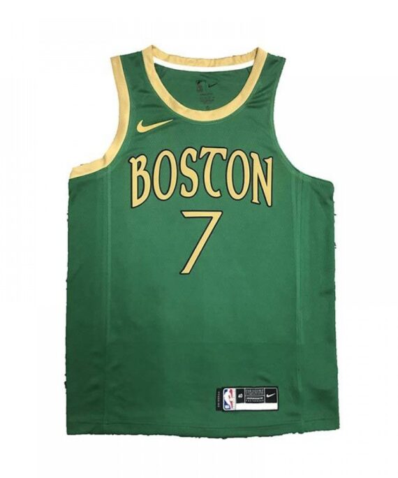 Jaylen Brown Basketball Jersey #7 Boston Celtics 2020 City Edition Green