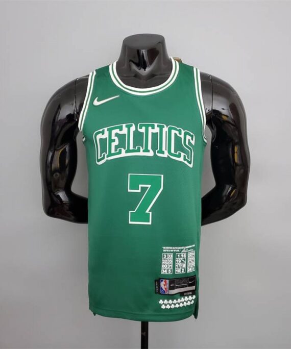 Jaylen Brown Basketball Jersey #7 Boston Celtics 2022 City Edition Green