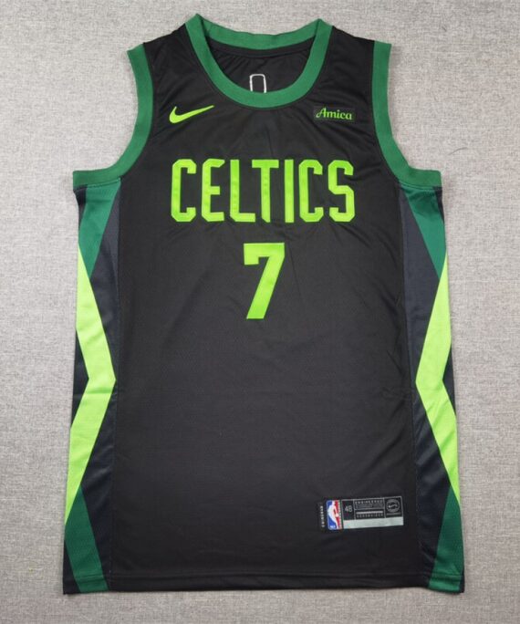 Jaylen Brown Basketball #7 Jersey Boston Celtics 2025 City Edition Black