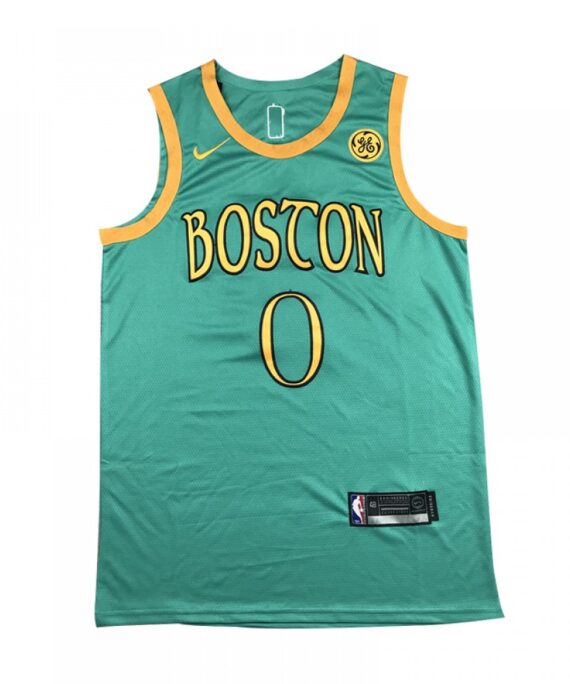 Jayson Tatum Basketball #0 Jersey Boston Celtics 19/20 Green City Edition