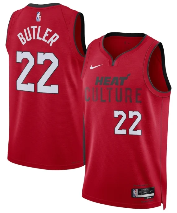 Jimmy Butler Basketball #22 Jersey Miami Heat 2025 Red City Edition