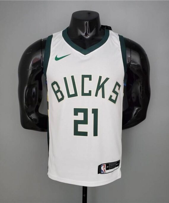 Jrue Holiday Basketball Jersey #21 Milwaukee Bucks 2021 White