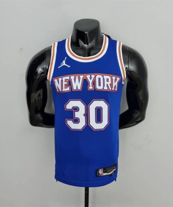 Julius Randle Basketball Jersey #30 New York Knicks Jordan Limited 75th Anniversary Edition Blue