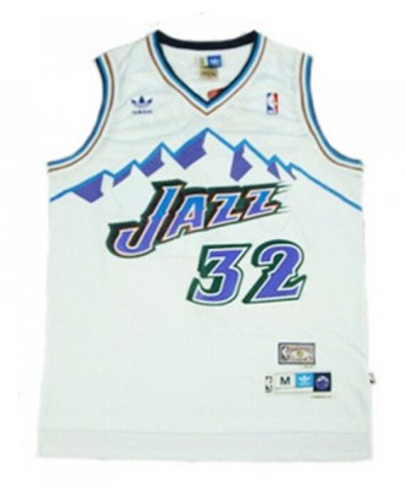 Karl Malone Basketball Jersey #32 Utah Jazz White
