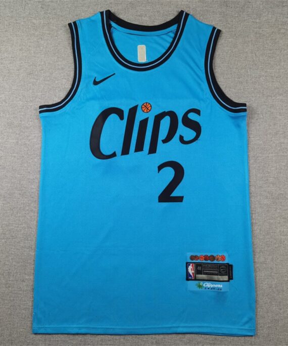 Kawhi Leonard Basketball #2 Jersey Los Angeles Clippers 2025 City Edition Blue