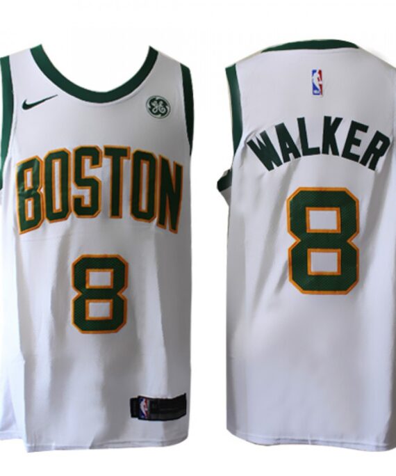Kemba Walker Basketball #8 Jersey Boston Celtics 17/18 White City Edition